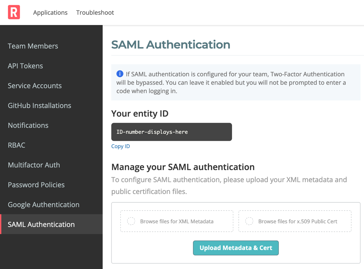 SAML Authentication